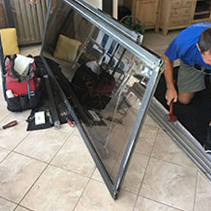 sliding glass door frame repair Soledad
